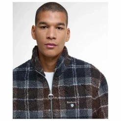 New Barbour Veste Tartan Zippée | Bleu nuit