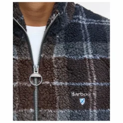 New Barbour Veste Tartan Zippée | Bleu nuit