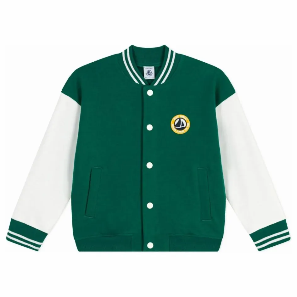 Petit Bateau Veste Teddy | Vert sapin