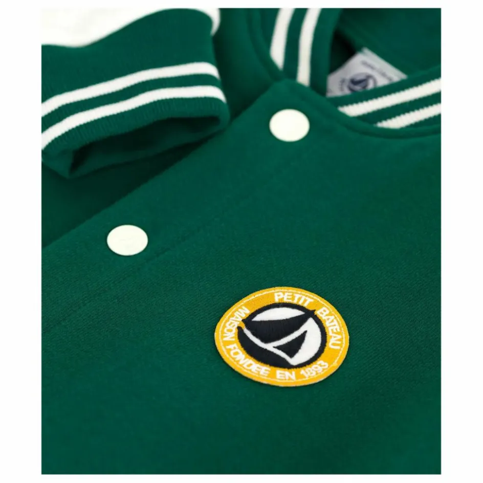 Petit Bateau Veste Teddy | Vert sapin