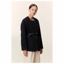 Leon & Harper Veste Vafi Rayée Laine ||Femme Vestes, Blousons