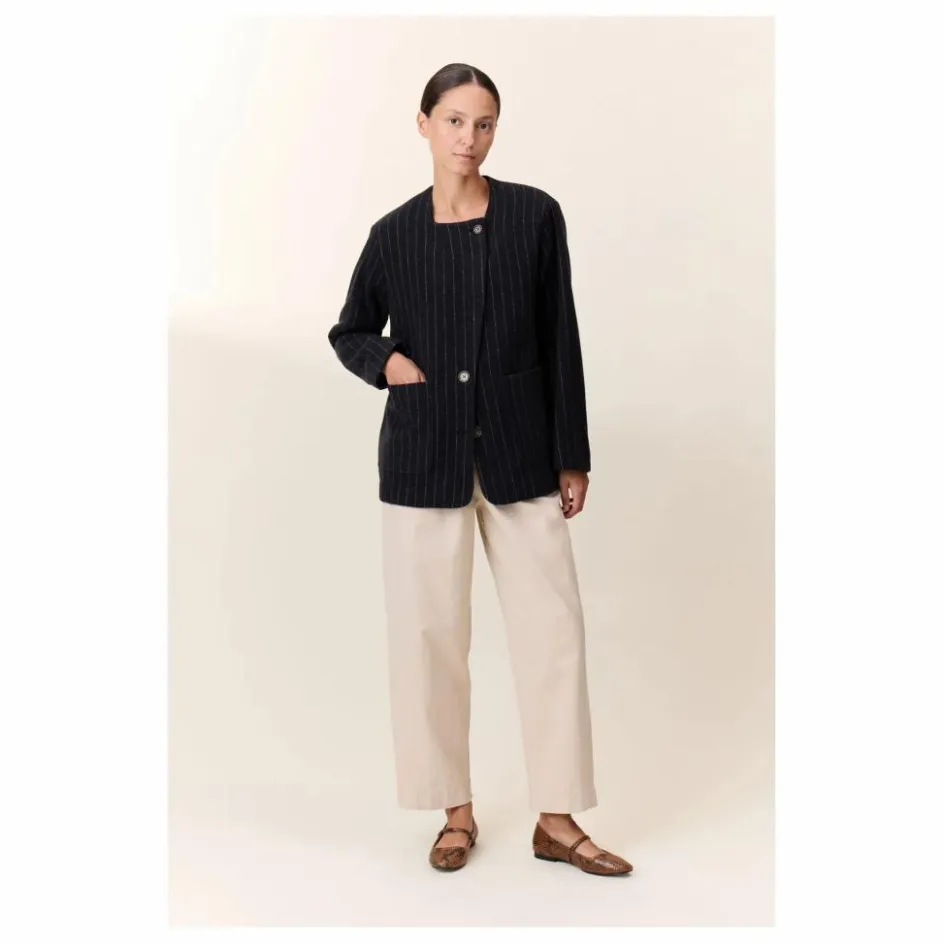 Leon & Harper Veste Vafi Rayée Laine ||Femme Vestes, Blousons