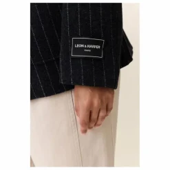 Leon & Harper Veste Vafi Rayée Laine ||Femme Vestes, Blousons