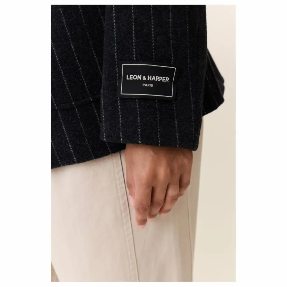 Leon & Harper Veste Vafi Rayée Laine ||Femme Vestes, Blousons