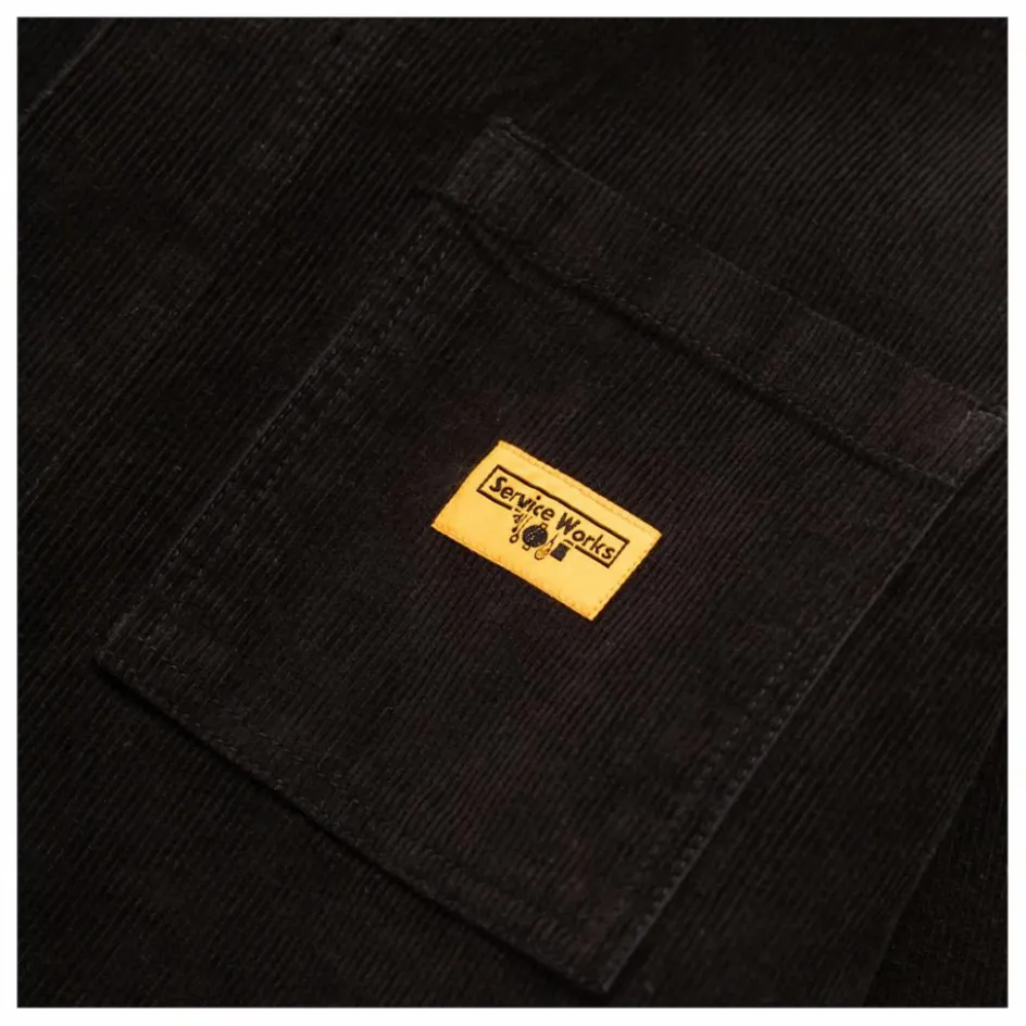 Best Service Works Veste Velours Coverall Coton Bio | Noir
