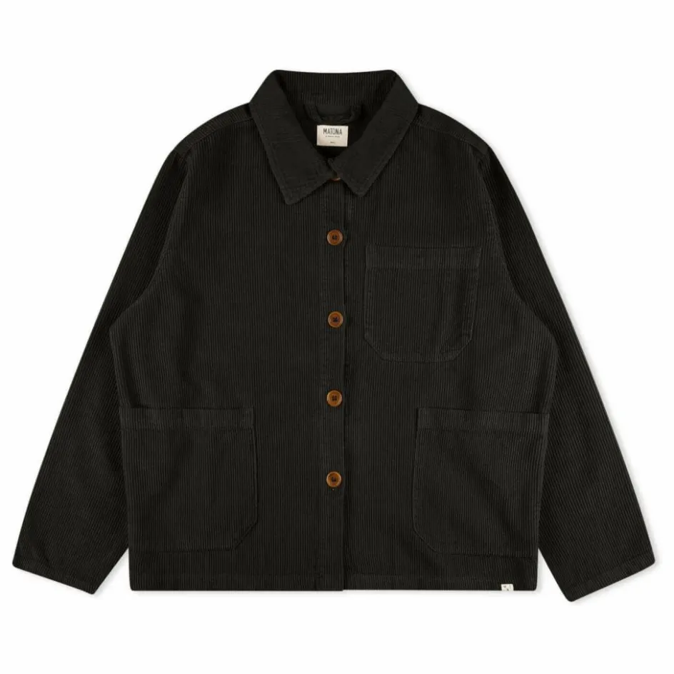 Best Matona Veste Velours Côtelé Coton Bio | Noir
