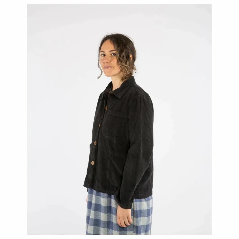 Best Matona Veste Velours Côtelé Coton Bio | Noir