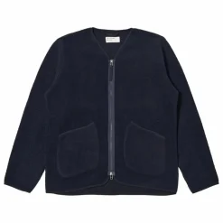 Sale Universal Works Veste Zippée Liner | Bleu marine