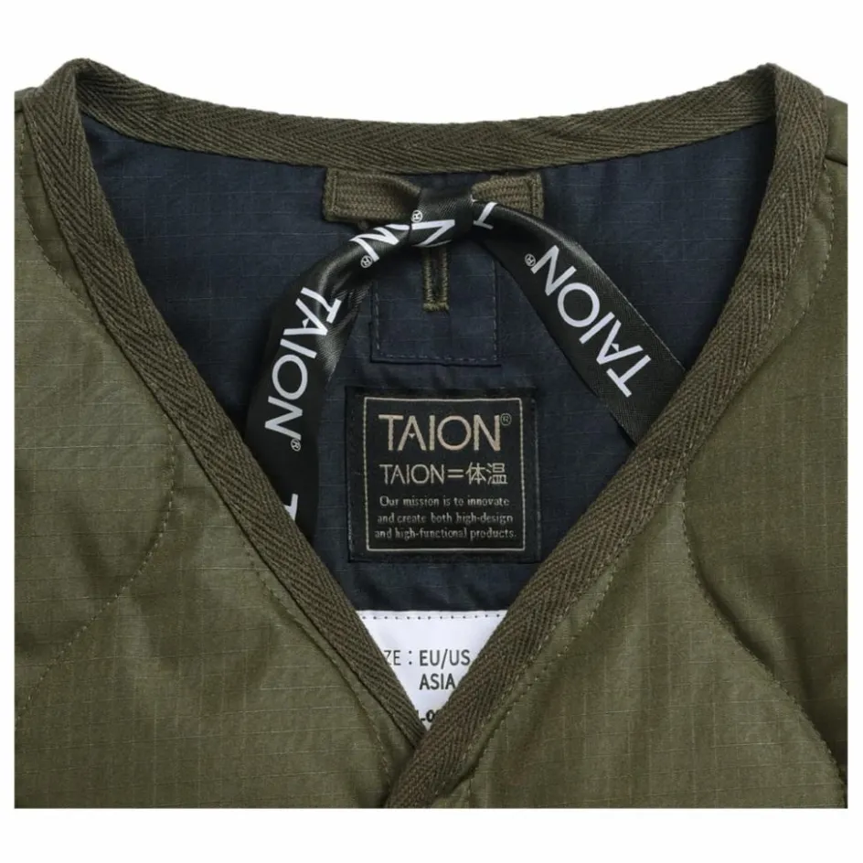 Taion Veste Zippée Sans Manches Matelassée Military ||Enfant Manteaux, Blousons