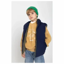 Hundred Pieces Veste Zippée sans manches réversible | Vert kaki