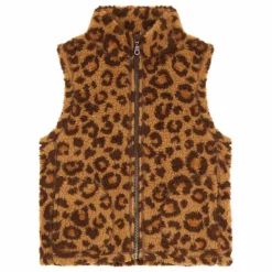 Hundred Pieces Veste Zippée sans manches Sherpa AOP animal ||Enfant Manteaux, Blousons|Manteaux, Blousons