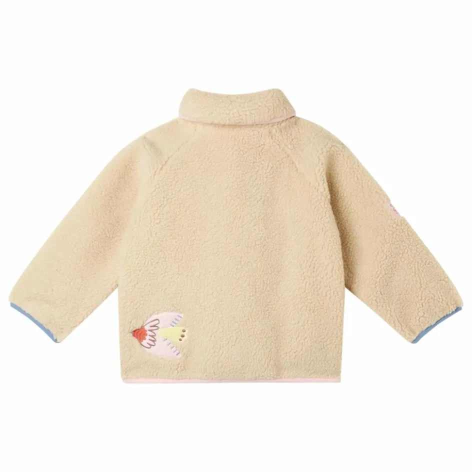 Sale Stella McCartney Kids Vestes Boutons Façon Sherpa Oiseaux | Beige