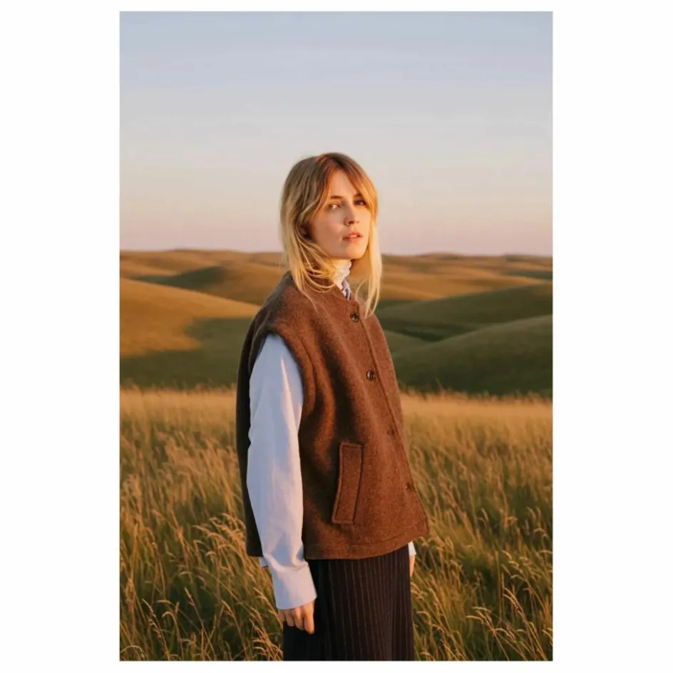 Sacrécoeur Vestes Sans Manches Sonny Laine Vierge ||Femme Vestes, Blousons