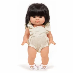 Minikane Vestiaire poupée - Barboteuse rétro Lou en gaze de coton| Poupées