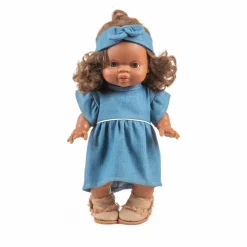 Sale Minikane Vestiaire poupée - Robe Daisy et headband gaze de coton | Denim
