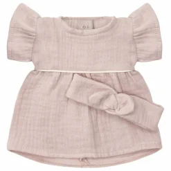 Minikane Poupées*Vestiaire poupée - Robe Daisy et headband gaze de coton |