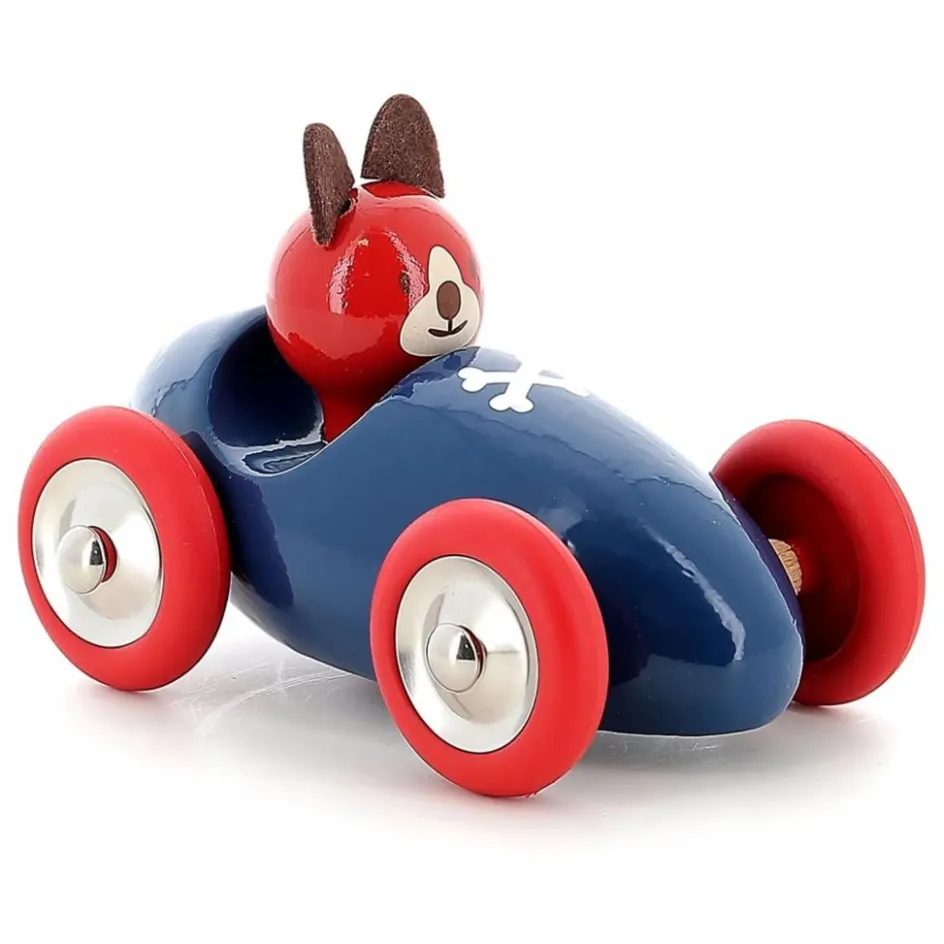 Vilac Voiture de Lucien le chien | Bleu foncé