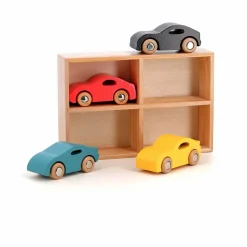 Vilac Voitures Super Cars - Set de 4| Garages, Circuits