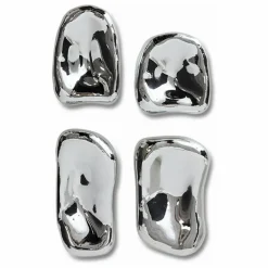 Sale HKliving Wall-art en verre - Set de 4 | Chromé