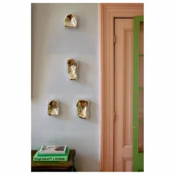 Sale HKliving Wall-art en verre - Set de 4 | Chromé