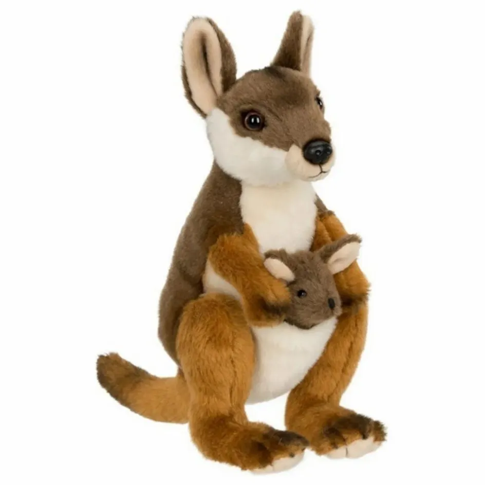 Bon Ton Toys Doudous, Peluches|Doudous Et Peluches*WWF - Peluche Kangourou et son bébé |